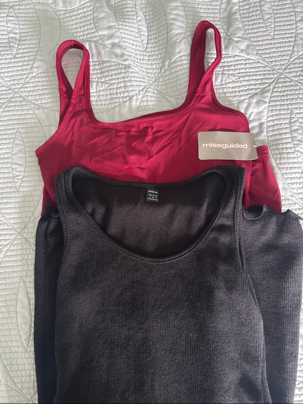 SHEIN Burgundy Square Neck Bodycon Mini Dress